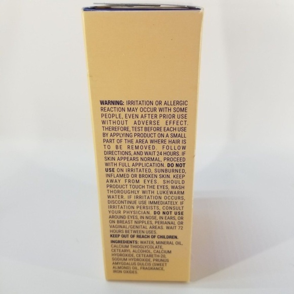 Face Hair Removal Cream Nair Women 2oz Beige Moisturizing Almond Oil - Picture 5 of 7